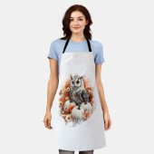 uilenlandpompoen schort (Gedragen)