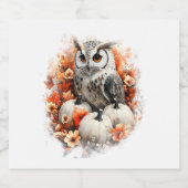 uilenlandpompoen sparkling wijnetiket (Enkel label)