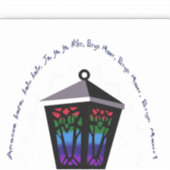 Uilenlantaarn Sticker (Voorkant)