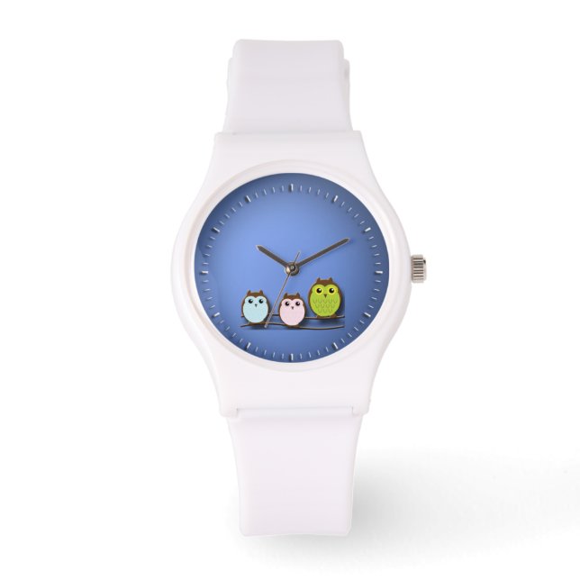 Uilenliefhebbers Horloge (Voorkant)