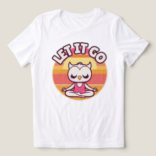 Uilenmeditatie schattig Tri-Blend shirt