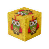 Uilenschilderij Kubus (Achter hoekig)