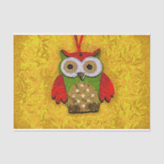 Uilenschilderij Tissuepapier (Voorkant)
