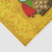 Uilenschilderij Tissuepapier (Detail)