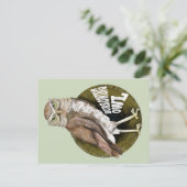 Uilenschokgolf Briefkaart (Staand voorkant)