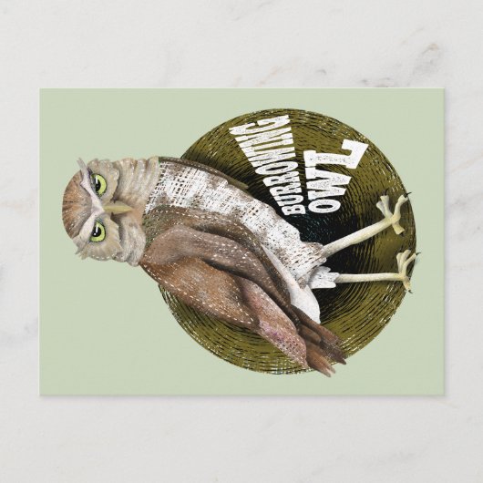 Uilenschokgolf Briefkaart (Voorkant)