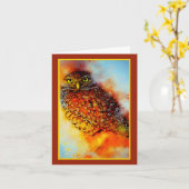 Uilenskaart met spetters kaart (Gele Bloem)
