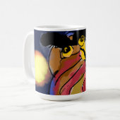 Uilenster nacht koffiemok (Voorkant links)