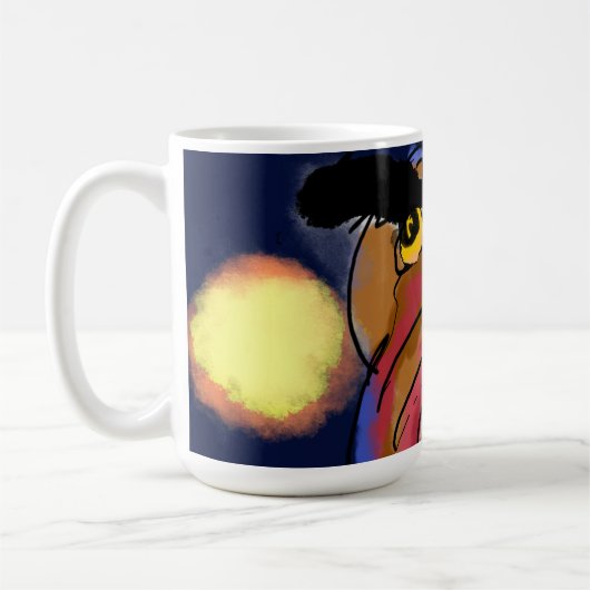 Uilenster nacht koffiemok (Links)