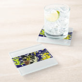 Uilensterren Glazen Onderzetter (Schuin)