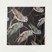 Uilentak: eenzame vogelbaars. wandkleed (Voorkant (horizontaal))