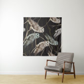 Uilentak: eenzame vogelbaars. wandkleed (In Situ (horizontaal))