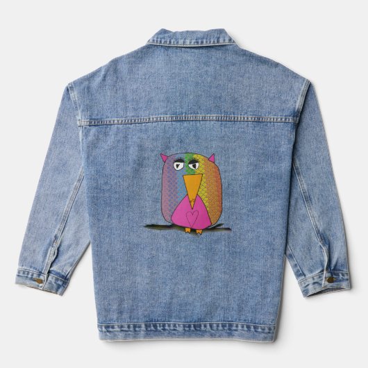Uilenvogel "Kunst door kinderen" Denim Jacket (Achterkant)
