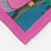 Uilenvogel "Kunst door kinderen" Fleece Deken (Hoek)