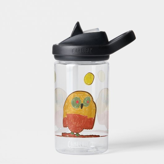 Uilenvogel "Kunst door kinderen" Waterfles (Links)