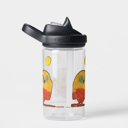 Uilenvogel "Kunst door kinderen" Waterfles (Rechts)