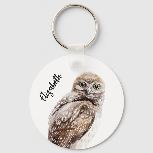 Uilenvogel naam sleutelhanger (Voorkant)