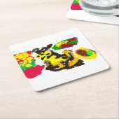 Uilenwind herfst kartonnen onderzetters (Schuin)