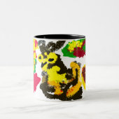 Uilenwind herfst tweekleurige koffiemok (Center)