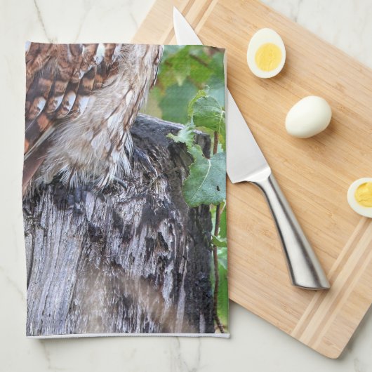 uilfoto theedoek (Quarter Fold)