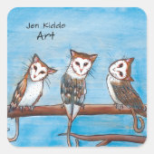 Uilkatten Sticker (Voorkant)