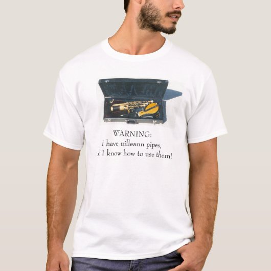 Uilleann-buizen T-shirt (Voorkant)