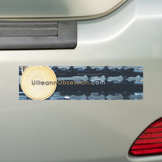 UilleannObsession.com Bumpersticker (Op auto)