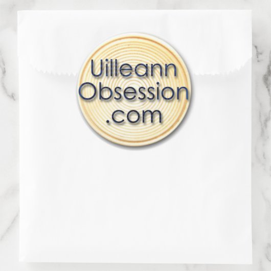 UilleannObsession.com Ronde Sticker (Tas)