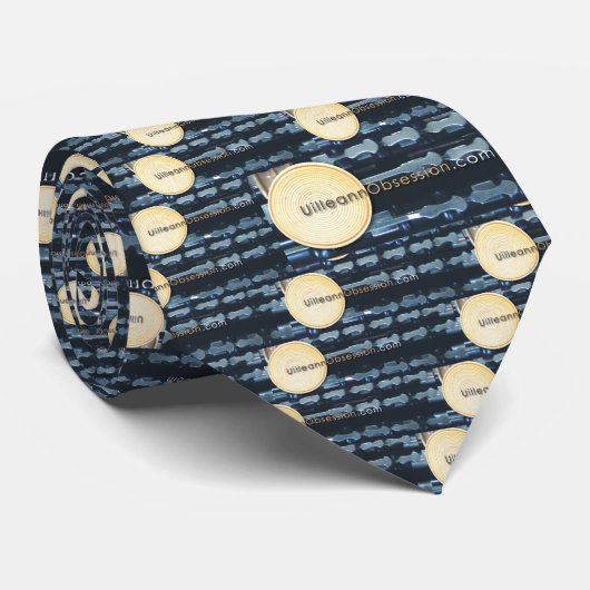 uilleannobsession_print, uilleannobsession_prin... stropdas (Opgerold)