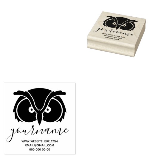 Uilogen logo rubberstempel (Gestempeld)