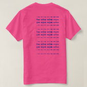 Uilogen 'Tegen wie praat je?" T-shirt (Design achterkant)