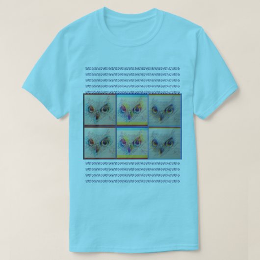 Uilogen 'Tegen wie praat je?" T-shirt (Design voorkant)