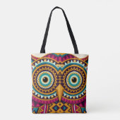 Uilogen Volkskunst  Tote Bag (Achterkant)