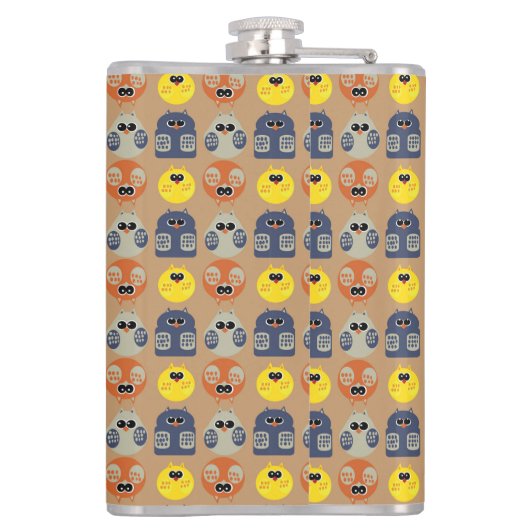 uilpatronen heupfles (Achterkant)