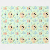 uilpatroon fleece deken (Voorkant (Horizontaal))