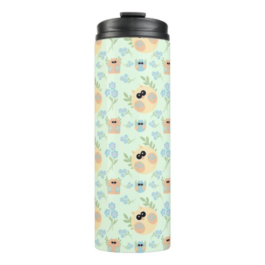 uilpatroon thermosbeker (Voorkant)