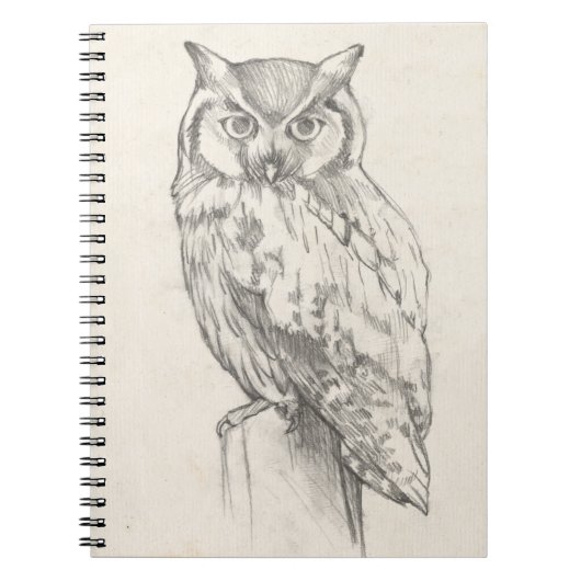 Uilportret - Schets Notitieboek (Voorkant)