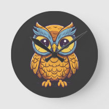 Uil's Delight: Kawaii-stijl grafisch ontwerp