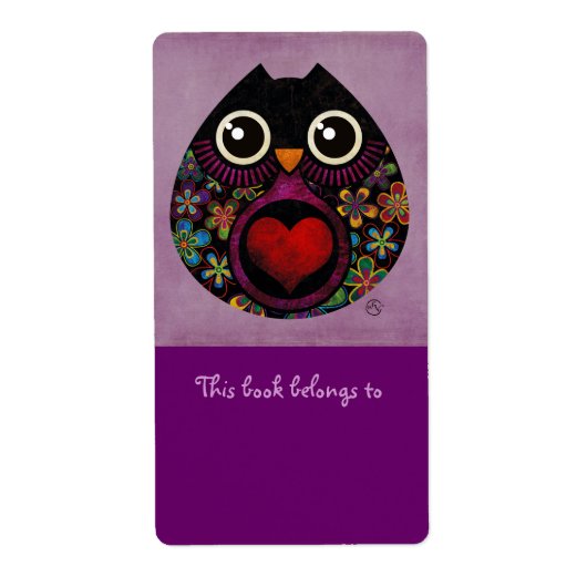 Uil's Hatch Boekplaten Labels (Voorkant)