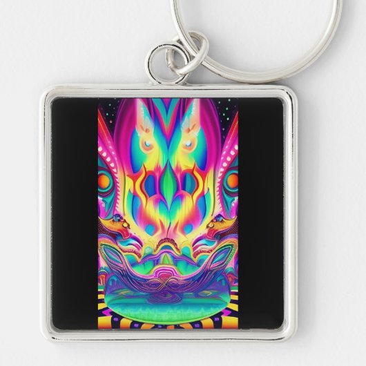 uilsleutelhanger van tempel sleutelhanger (Voorkant)