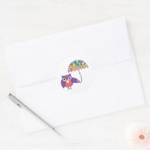 UilUmberella Ronde Sticker (Envelop)