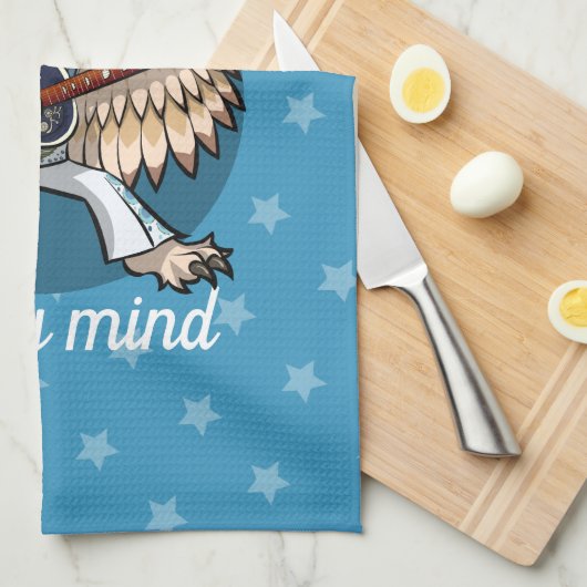 Uilways On My Mind Uil in Jumpsuit Cartoon Theedoek (Quarter Fold)