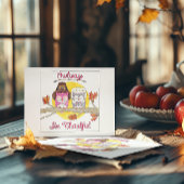 Uilways wees dankbaar Inspirerend Briefkaart