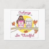 Uilways wees dankbaar Inspirerend Briefkaart (Voorkant)