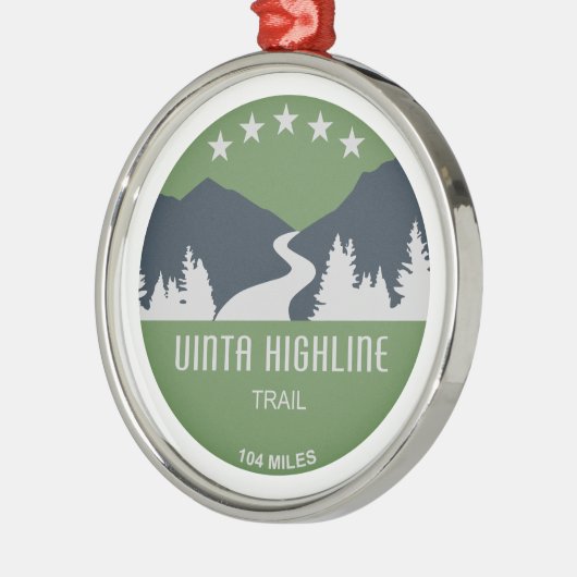 Uinta Highline Trail Utah Metalen Ornament (Links)