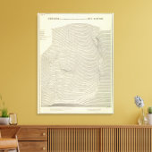 Uinta Mountains Stereogram Canvas Afdruk (Insitu (Woonkamer))