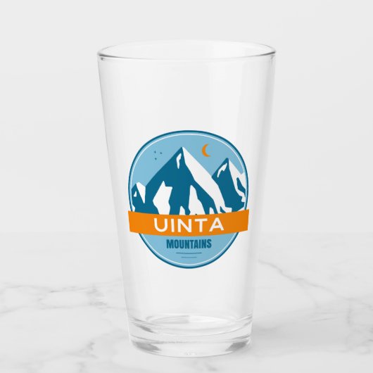 Uinta Mountains Utah Glas (Voorkant)