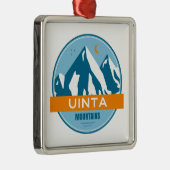 Uinta Mountains Utah Metalen Ornament (Rechts)
