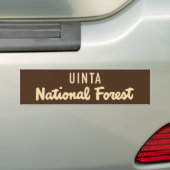 Uinta National Forest Bumpersticker (Op auto)