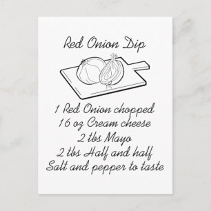 Uion Dip Recipe Briefkaart